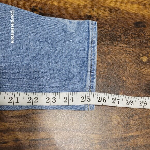 Chico's Jeans 1 = 8 Girlfriend Slim Ankle Mid Rise Stretch Medium Light Wash - Picture 8 of 11